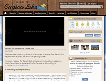 Tablet Screenshot of cupsawlake.org